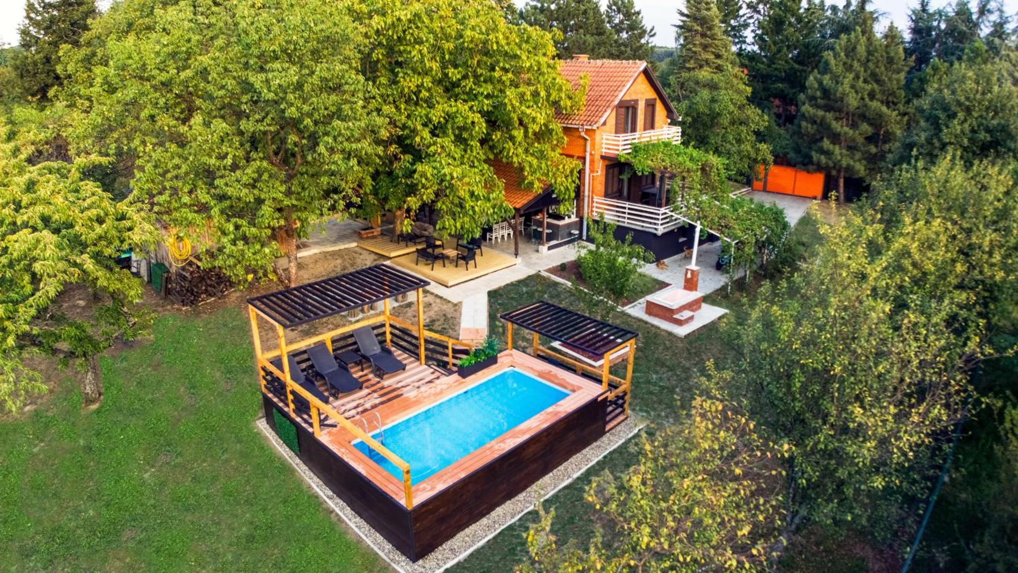 Villa Dijana - Pool, Spa, Outdoor Kitchen 贝尔格莱德 外观 照片